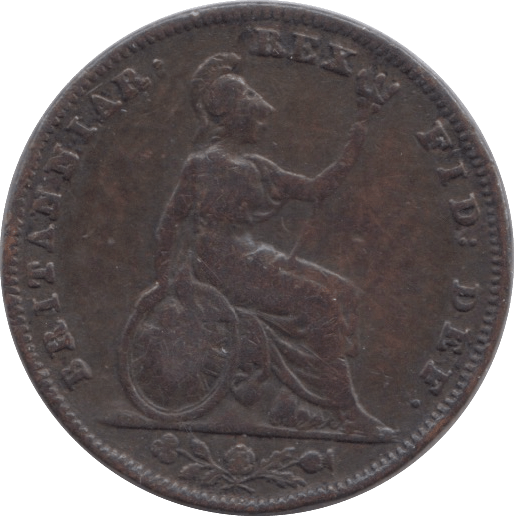 1836 FARTHING ( FINE ) - Farthing - Cambridgeshire Coins