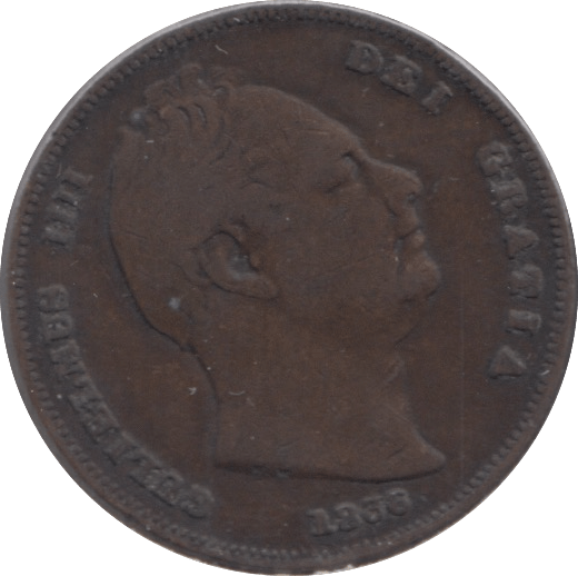 1836 FARTHING ( FINE ) - Farthing - Cambridgeshire Coins