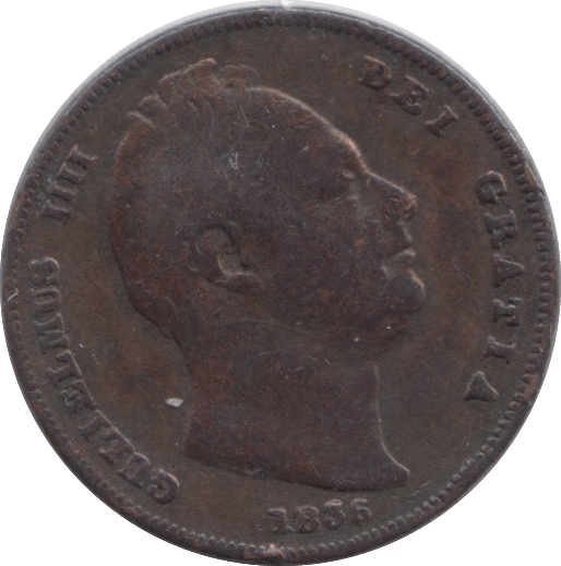 1836 FARTHING ( FINE ) - Farthing - Cambridgeshire Coins