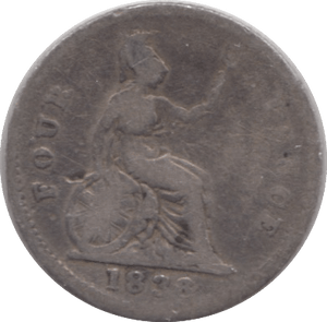 1836 FOURPENCE ( FAIR ) 2 - Fourpence - Cambridgeshire Coins