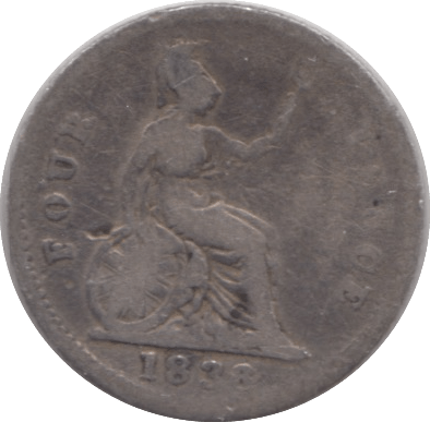 1836 FOURPENCE ( FAIR ) 2 - Fourpence - Cambridgeshire Coins