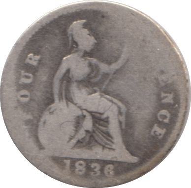 1836 FOURPENCE ( FAIR ) - Fourpence - Cambridgeshire Coins