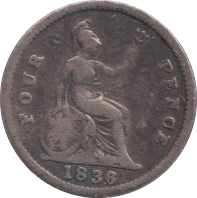 1836 FOURPENCE ( GF ) - FOURPENCE - Cambridgeshire Coins