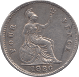 1836 FOURPENCE ( GVF ) - FOURPENCE - Cambridgeshire Coins