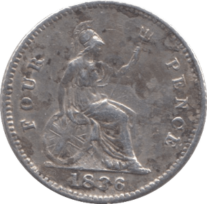 1836 FOURPENCE ( VF ) - Fourpence - Cambridgeshire Coins