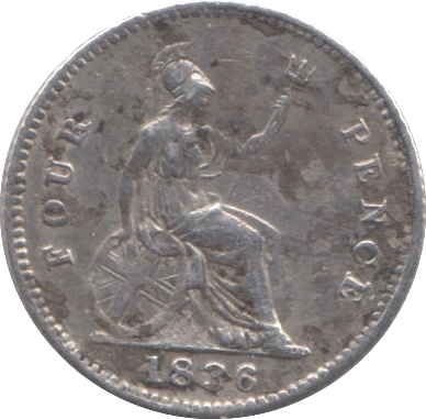 1836 FOURPENCE ( VF ) - Fourpence - Cambridgeshire Coins