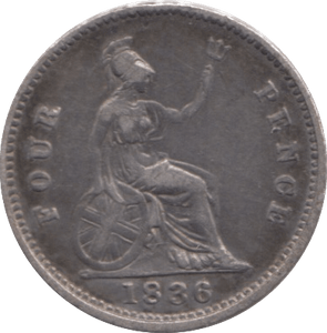 1836 FOURPENCE ( VF ) - Fourpence - Cambridgeshire Coins