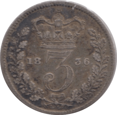 1836 SILVER THREEPENCE ( VF ) - THREEPENCE - Cambridgeshire Coins