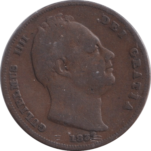 1837 FARTHING ( FAIR ) - FARTHING - Cambridgeshire Coins