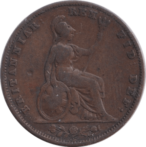 1837 FARTHING ( FAIR ) - FARTHING - Cambridgeshire Coins