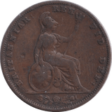 1837 FARTHING ( FAIR ) - FARTHING - Cambridgeshire Coins