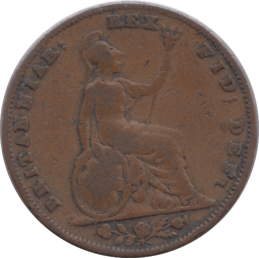 1837 FARTHING ( FINE ) - Farthing - Cambridgeshire Coins