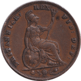 1837 FARTHING ( FINE ) - FARTHING - Cambridgeshire Coins