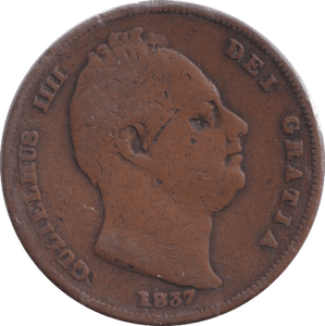 1837 FARTHING ( FINE ) - FARTHING - Cambridgeshire Coins