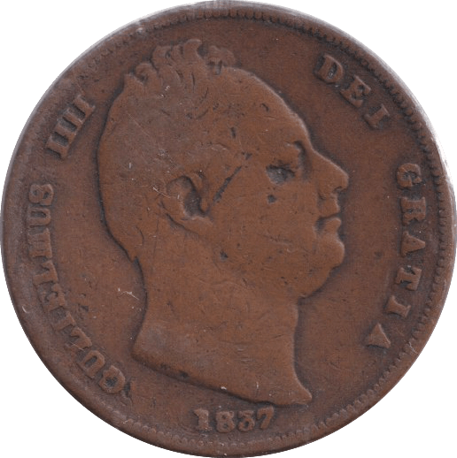 1837 FARTHING ( FINE ) - FARTHING - Cambridgeshire Coins