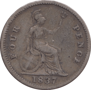 1837 FOURPENCE ( VF ) - Fourpence - Cambridgeshire Coins