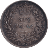 1837 SIXPENCE ( GVF ) - WORLD COINS - Cambridgeshire Coins