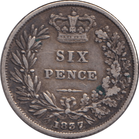 1837 SIXPENCE ( VF ) - SIXPENCE - Cambridgeshire Coins