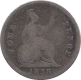 1838 FOURPENCE ( FAIR ) - FOURPENCE - Cambridgeshire Coins