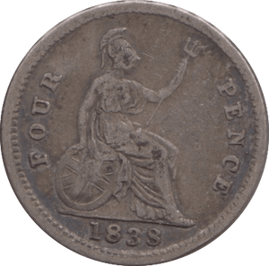 1838 FOURPENCE ( GF ) - Fourpence - Cambridgeshire Coins