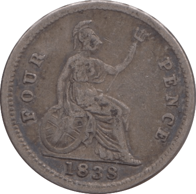 1838 FOURPENCE ( GF ) - Fourpence - Cambridgeshire Coins