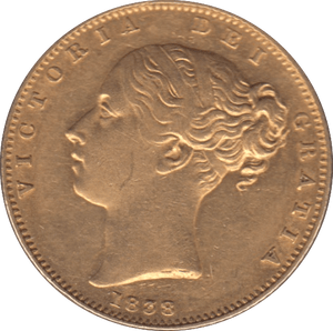 1838 GOLD SOVEREIGN ( GVF ) - SOVEREIGN - Cambridgeshire Coins