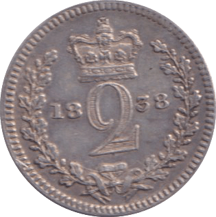 1838 MAUNDY TWOPENCE ( EF ) - MAUNDY TWOPENCE - Cambridgeshire Coins