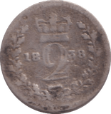 1838 MAUNDY TWOPENCE ( FINE ) - MAUNDY TWOPENCE - Cambridgeshire Coins