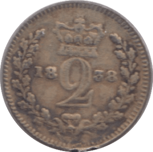 1838 MAUNDY TWOPENCE ( GF ) - MAUNDY TWOPENCE - Cambridgeshire Coins