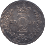 1838 MAUNDY TWOPENCE ( GVF ) - MAUNDY TWOPENCE - Cambridgeshire Coins