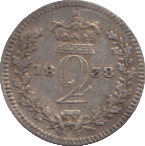 1838 MAUNDY TWOPENCE ( VF ) - MAUNDY TWOPENCE - Cambridgeshire Coins