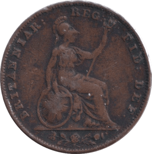 1839 FARTHING ( FINE ) - FARTHING - Cambridgeshire Coins