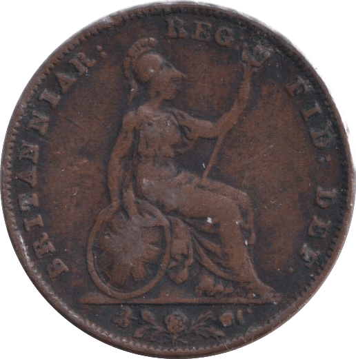 1839 FARTHING ( FINE ) - FARTHING - Cambridgeshire Coins