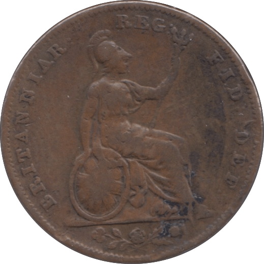 1839 FARTHING ( FINE ) - Farthing - Cambridgeshire Coins