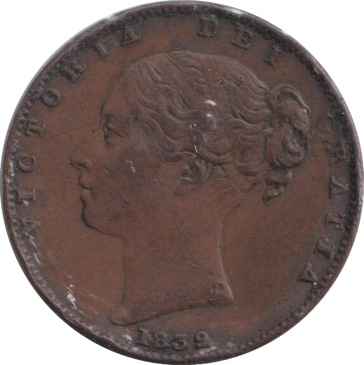 1839 FARTHING ( VF ) - FARTHING - Cambridgeshire Coins