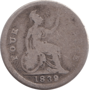 1839 FOURPENCE ( NF ) - FOURPENCE - Cambridgeshire Coins