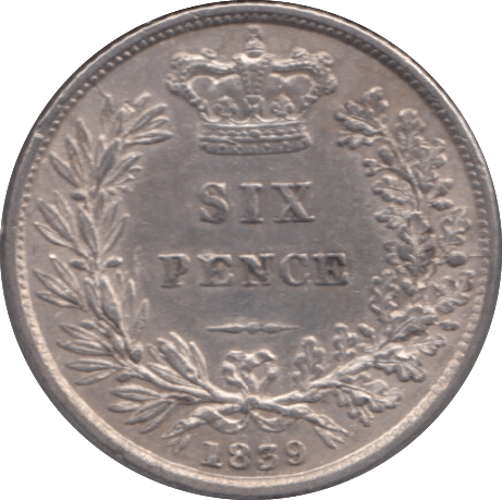 1839 SIXPENCE ( GVF ) - SIXPENCE - Cambridgeshire Coins