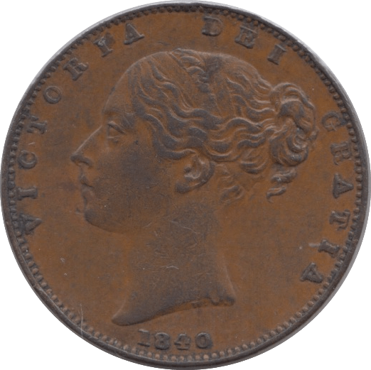 1840 FARTHING ( GVF ) - Farthing - Cambridgeshire Coins