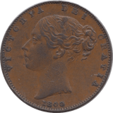 1840 FARTHING ( GVF ) - Farthing - Cambridgeshire Coins