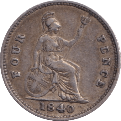 1840 FOURPENCE ( GVF ) - FOURPENCE - Cambridgeshire Coins