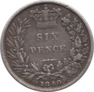 1840 SIXPENCE ( GF ) - SIXPENCE - Cambridgeshire Coins