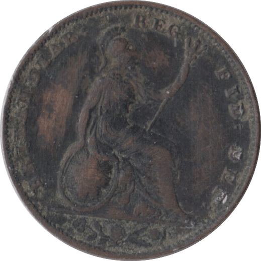 1841 FARTHING ( FINE ) - Farthing - Cambridgeshire Coins