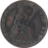 1841 FARTHING ( FINE ) - Farthing - Cambridgeshire Coins