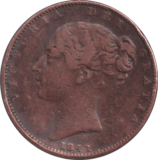 1841 FARTHING ( FINE ) - FARTHING - Cambridgeshire Coins