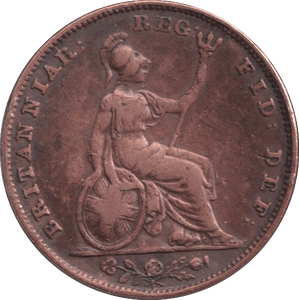 1841 FARTHING ( FINE ) - FARTHING - Cambridgeshire Coins