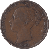 1841 FARTHING ( VF ) - Farthing - Cambridgeshire Coins