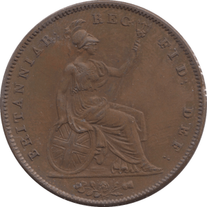 1841 PENNY BRITANNIA ( EF ) - PENNY - Cambridgeshire Coins