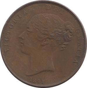 1841 PENNY BRITANNIA ( EF ) - PENNY - Cambridgeshire Coins