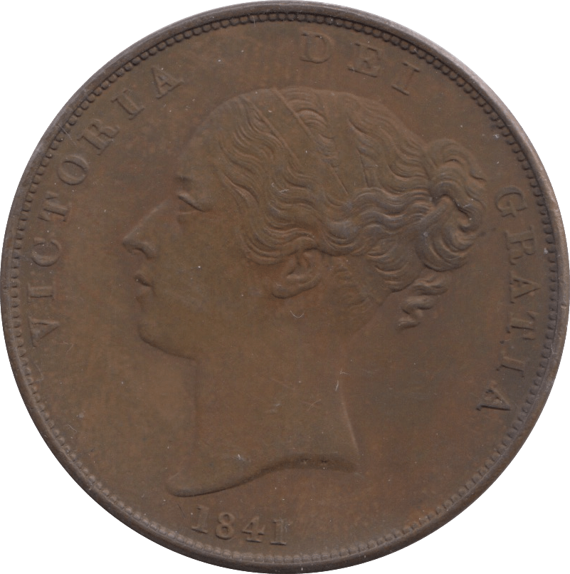 1841 PENNY BRITANNIA ( EF ) - PENNY - Cambridgeshire Coins