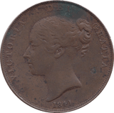 1841 PENNY ( GVF ) - WORLD COINS - Cambridgeshire Coins